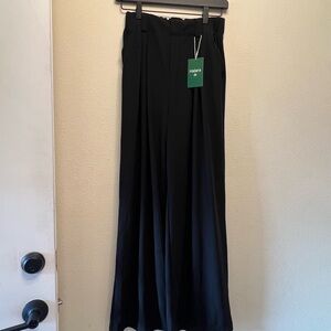 HALARA Elegant Black Flowing Pants